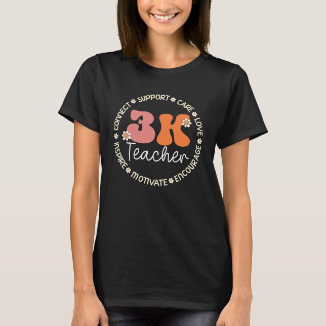 3K Teacher Appreciation Week Back to School T-Shirt (Vorderseite)