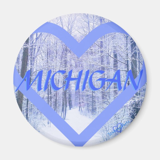 3MICHIGAN WINTER PERIHEART MAGNET (Vorne)