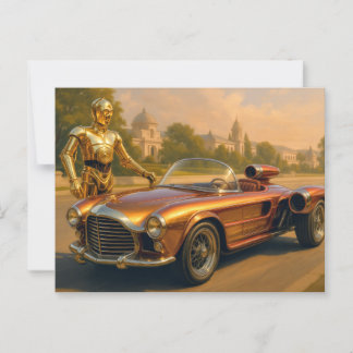 3po-Auto Postkarte