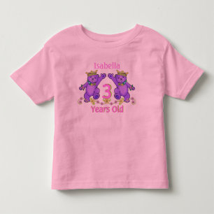 3rd Birthday Custom Name Kleinkind T-shirt