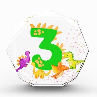 3rd Birthday. Dinosaur Design. My third birthday.  Fotoblock