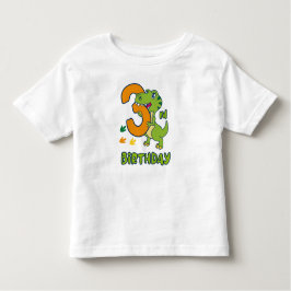 3rd birthday dinosaur  kleinkind t-shirt