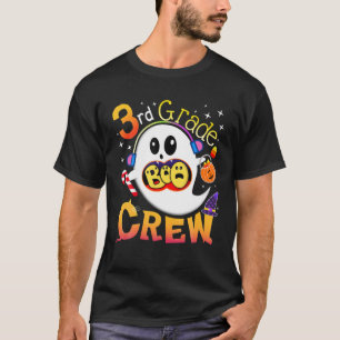 3Rd Grad Boo Crew Niedlich Ghost Holding Jack O' L T-Shirt