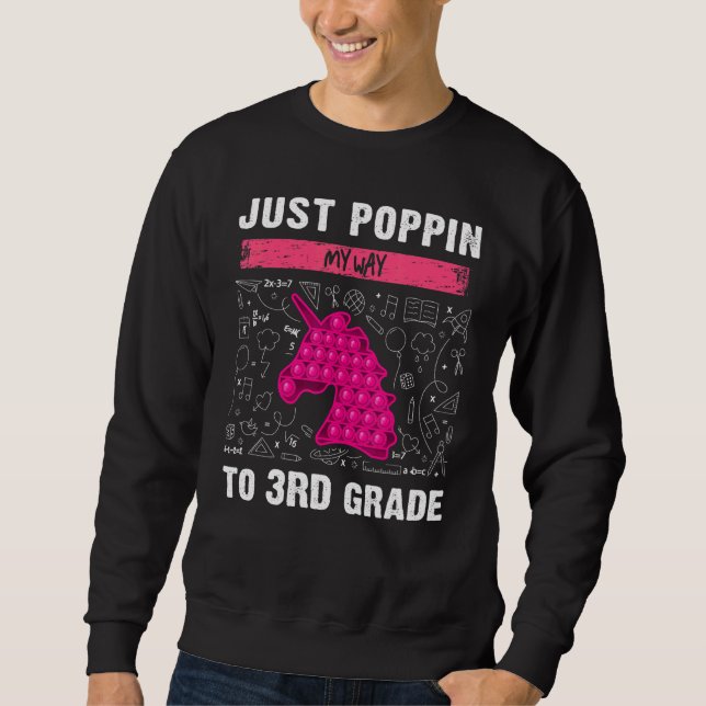 3rd Grade Back To School  Pop It  Fidget Toy  Unic Sweatshirt (Vorderseite)
