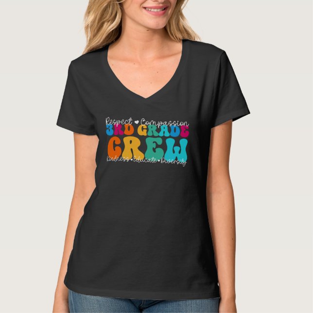 3rd Grade Crew Appreciation Week Back to School T-Shirt (Vorderseite)