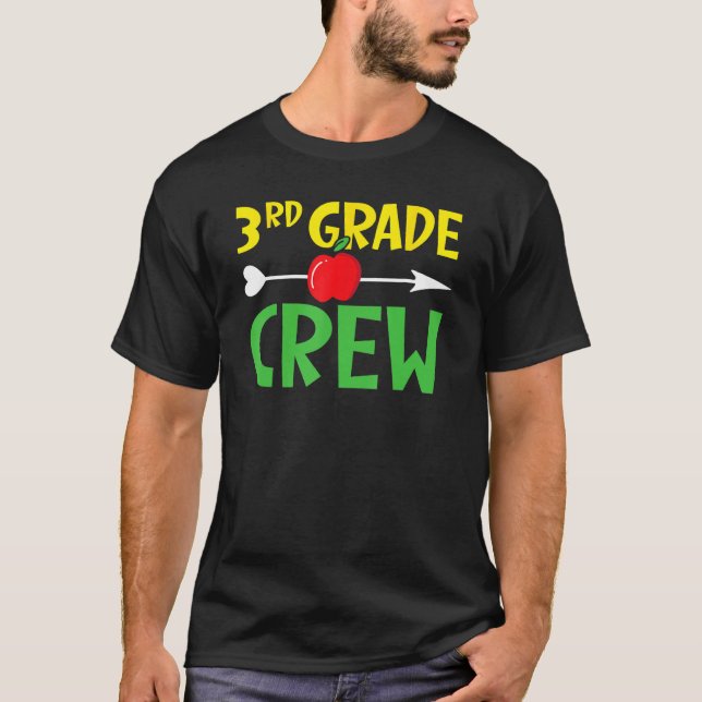 3rd Grade Crew Student Back To School Students Gra T-Shirt (Vorderseite)