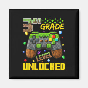 3rd Grade Gamer-Shirt, First Day Of School Tee  Magnet