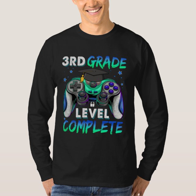 3rd Grade Level Complete Happy Last Day Of School  T-Shirt (Vorderseite)
