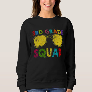 3rd Grade Squad Back To School Third Grade Teacher Sweatshirt