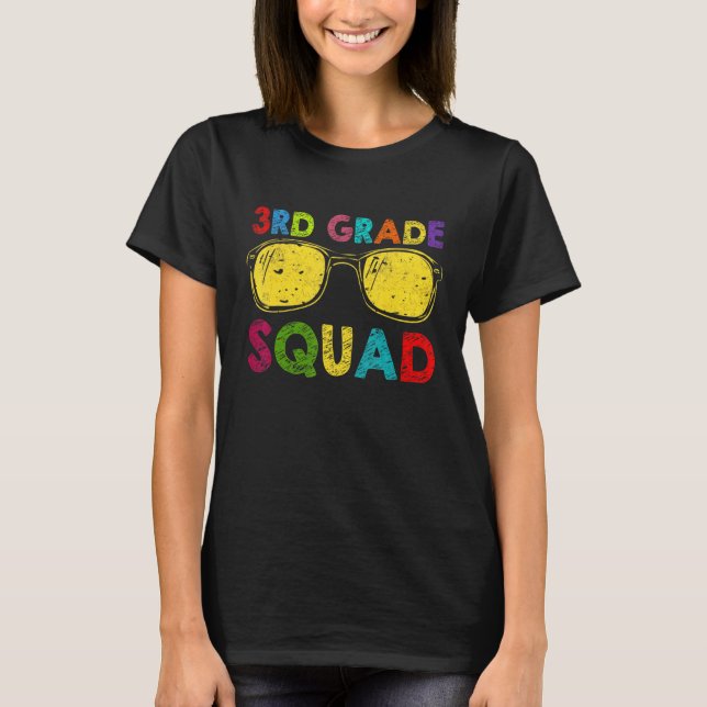 3rd Grade Squad Back To School Third Grade Teacher T-Shirt (Vorderseite)