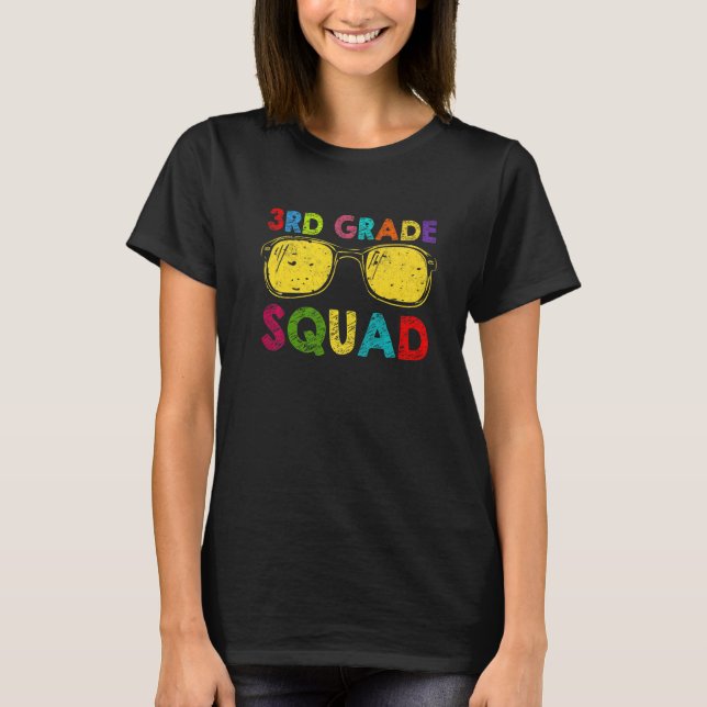 3rd Grade Squad Back To School Third Grade Teacher T-Shirt (Vorderseite)