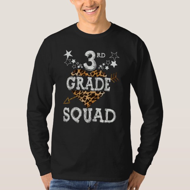 3rd Grade Squad First Day Back To School 3rd Grade T-Shirt (Vorderseite)