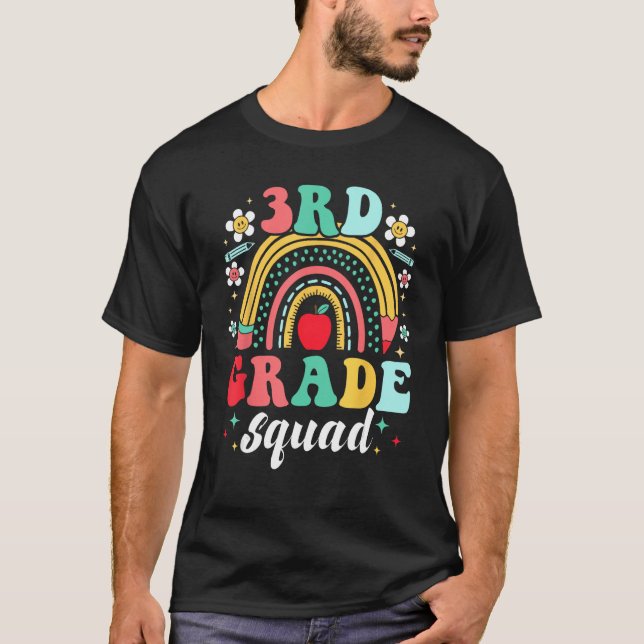 3rd Grade Squad Team  Back To School Girls Boys Te T-Shirt (Vorderseite)