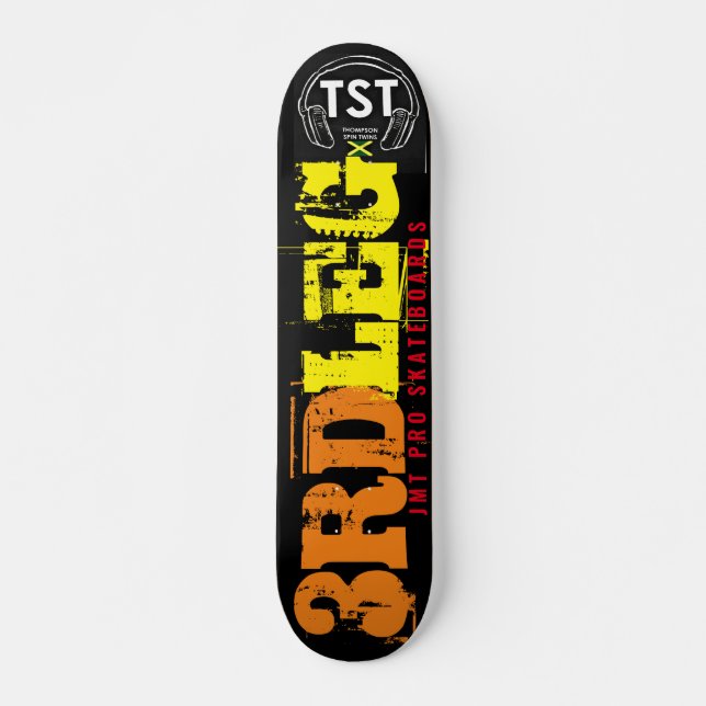 3RD LEG JMT Skateboard, 7¾ Zoll Deck Skateboard (Vorne)