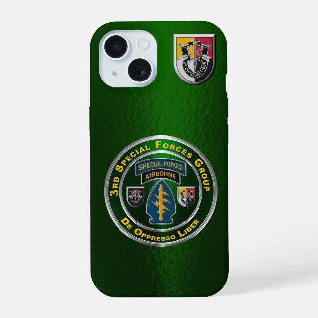 3rd Special Forces Group iPhone 15 Hülle (Rückseite)