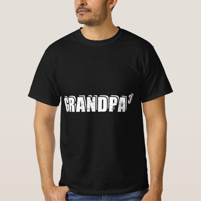 3rd third time Grandpa of 3  T-Shirt (Vorderseite)