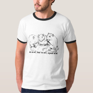 3wisefuzzmonkies, sehen kein Übel, hören kein T-Shirt
