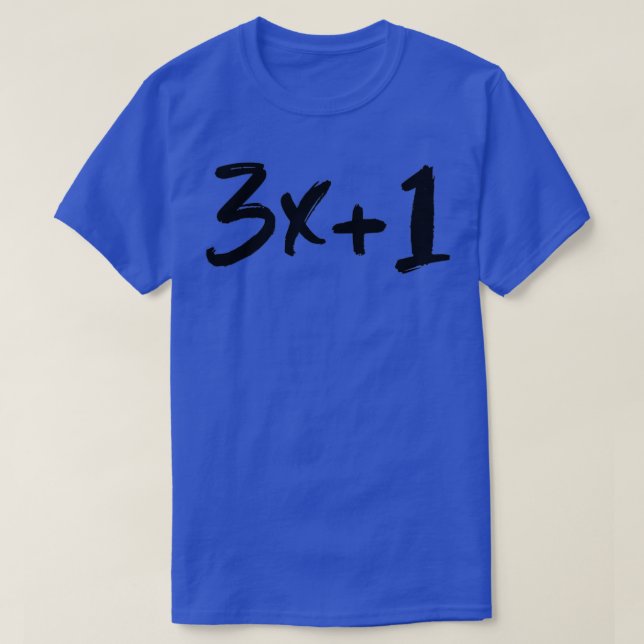 3x1 Das Collatz- oder Hailstone-Problem 1 T-Shirt (Design vorne)