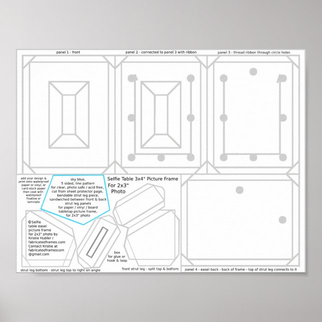 3x4 Bildrahmen für 2x3-Foto druckbar auswählen Poster (Vorne)