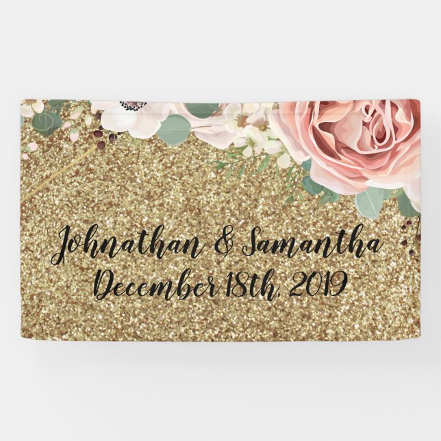 3'x5' Personalisierte Banner Geometrische Gartenan (Horizontal)