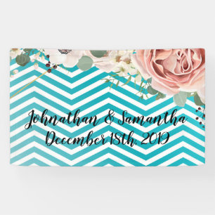 3'x5' Personalisierte geometrische Rose des Banner