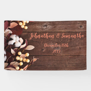 3'x5' Personalisierter Banner-Baumwollzweig auf Du Banner