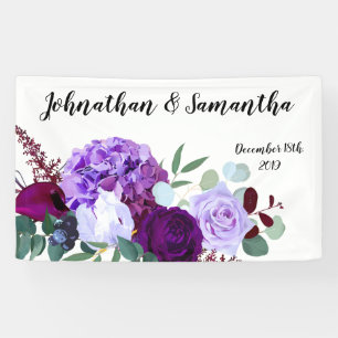 3'x5' Personalisierter Banner Lavendel-Hibiskus au
