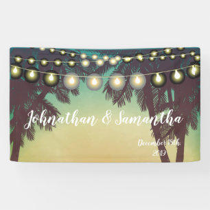 3'x5' Personalisiertes Banner Beach Sonnenuntergan