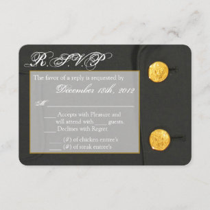 3x5 R.S.V.P. Antwort-Karte ARMEE-KLEIDERGrüntöne RSVP Karte