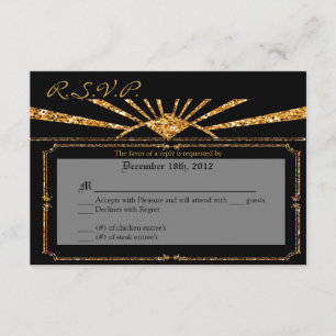 3x5 R.S.V.P. Antwort-Karten-Kunst-Deko, der 20s RSVP Karte