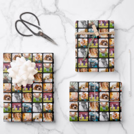3x Blätter 10 Papier mit abgerundeten Fotoplatten