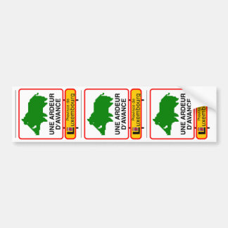 3X STICKER BEFÖRDERT - EINE GLUT IM VORAUS AUTOAUFKLEBER