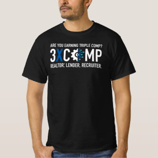 3XCOMP T - Shirt für Männer - Schwarz