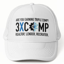 3XCOMP Trucker Hat - weiß