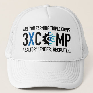 3XCOMP Trucker Hat - weiß Truckerkappe