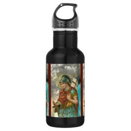 3xSt. Florian mit Eimer (Rauch; M 019) Edelstahlflasche