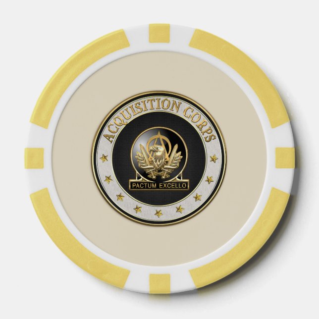 [400] Acquisition Corps (AAC) Regimentsinsignien Pokerchips (Vorderseite)