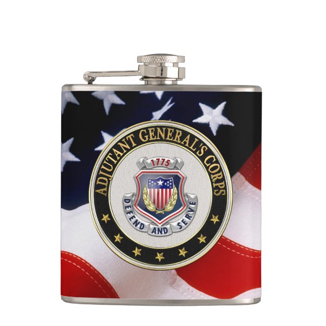[400] AG Corps Regionale Insignien [3D] Flachmann (Vorderseite)