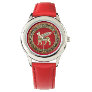 [400] Babylonian Winged Stier Lamassu [3D] Armbanduhr