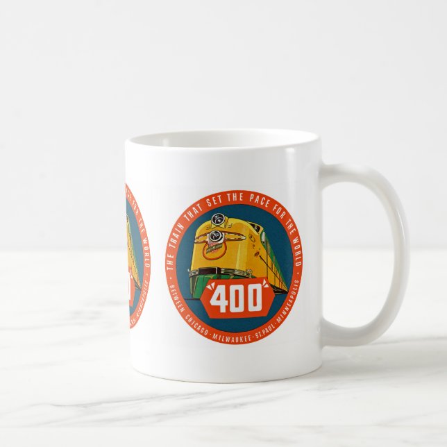 400 ~ "Der Zug, der das Tempo vorgibt" Tasse (Rechts)