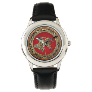 [400] Hokusai - Shoki, die Shishi Löwe reiten Armbanduhr
