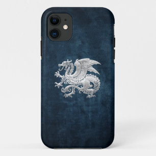 [400] Isländischer Drache, Landvættir [Silber] iPhone 11 Hülle