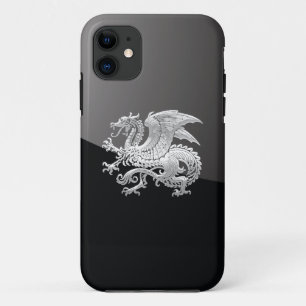 [400] Isländischer Drache, Landvættir [Silber] iPhone 11 Hülle