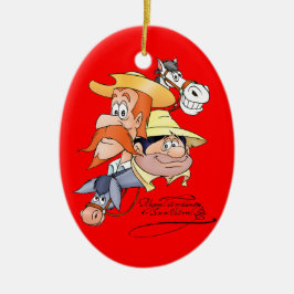 400 Jahre mit Dulcinea&Don Quixote @QUIXOTEdotTV Keramik Ornament