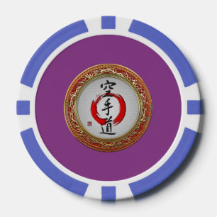 [400] Japanische Kalligraphie - Karate-do Pokerchips