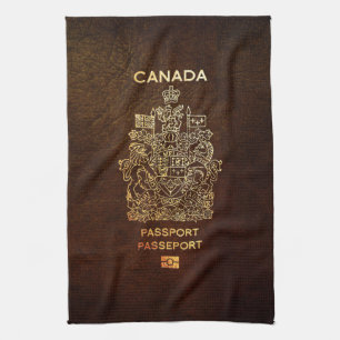 [400] Kanadischer Passport Geschirrtuch