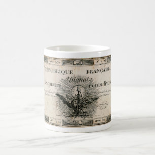 400 Livre-Französische Revolution Assignat Kaffeetasse