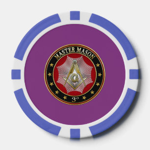 [400] Master Mason - Platz und Kompasse 3. Stufe Pokerchips