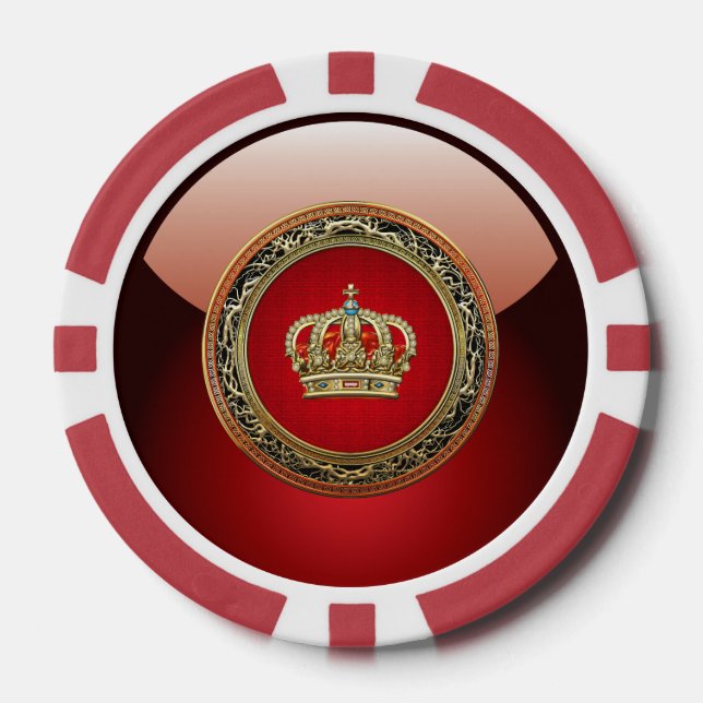 [400] Prinzessin King-Queen Crown [Belg.Gold] Pokerchips (Vorderseite)