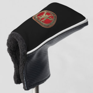 [400] Sacred Gold Octopus in Defensive Posture Golf Headcover